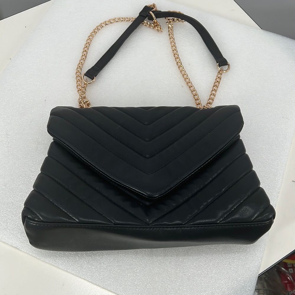 Quilted Faux Leather Crossbody
